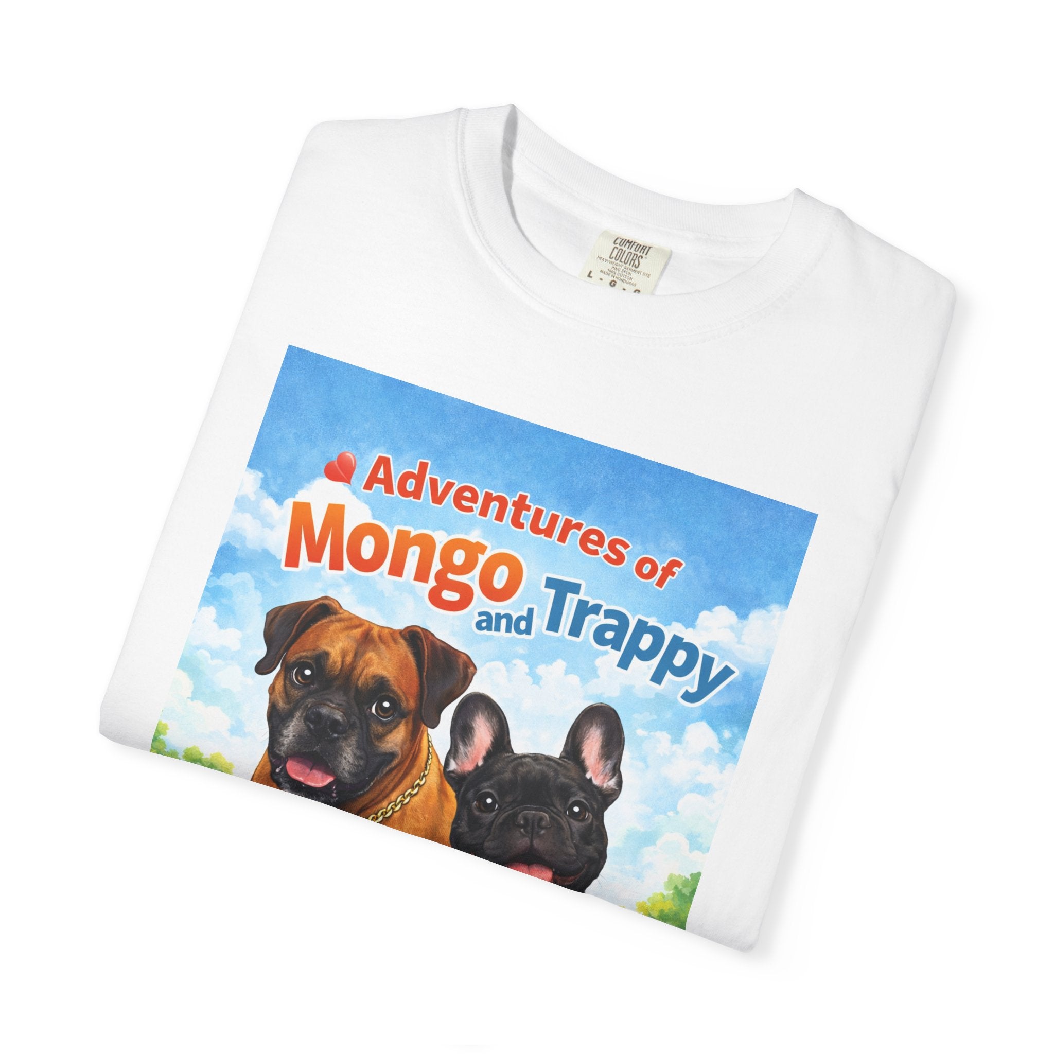 Adventures of Mongo and Trappy T-shirt | Dog Illustration, Cartoon Pets