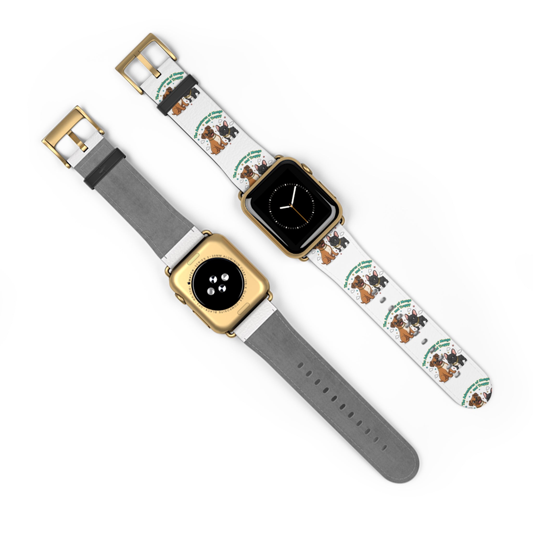 Dog Lover Watch Band — Cute Cartoon Dogs with 'A House is a Home with Dogs' Design