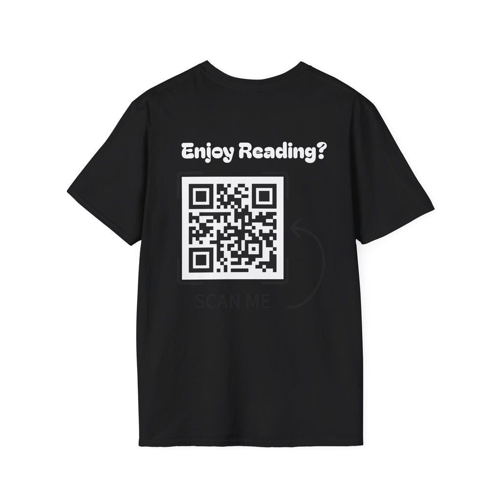 Adventure Graphic T-Shirt — “Adventures of Mongo & Trappy” with Back QR Code
