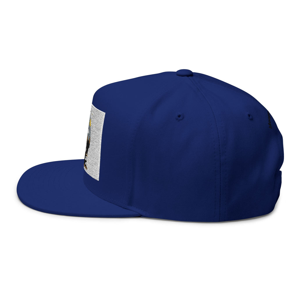 Embroidered Dog Duo Flat Bill Cap — "Mango & Troppy" Snapback