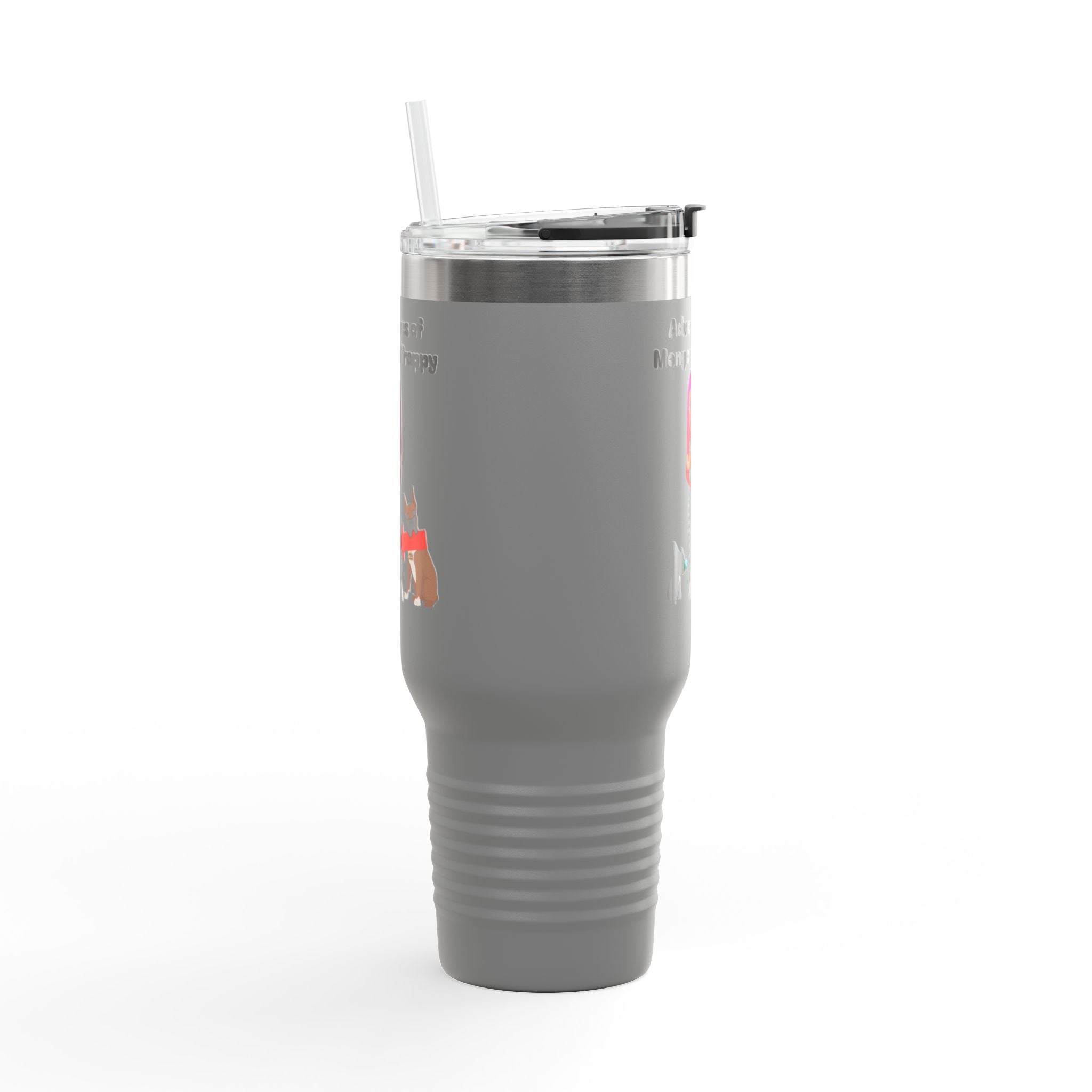 40oz Insulated Travel Mug — Adventures of Mongo and Trappy Personalized Pet & Owner Tumbler