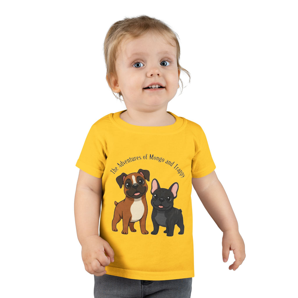 Toddler T‑Shirt  Cartoon  Pups “Mongo and Trappy”