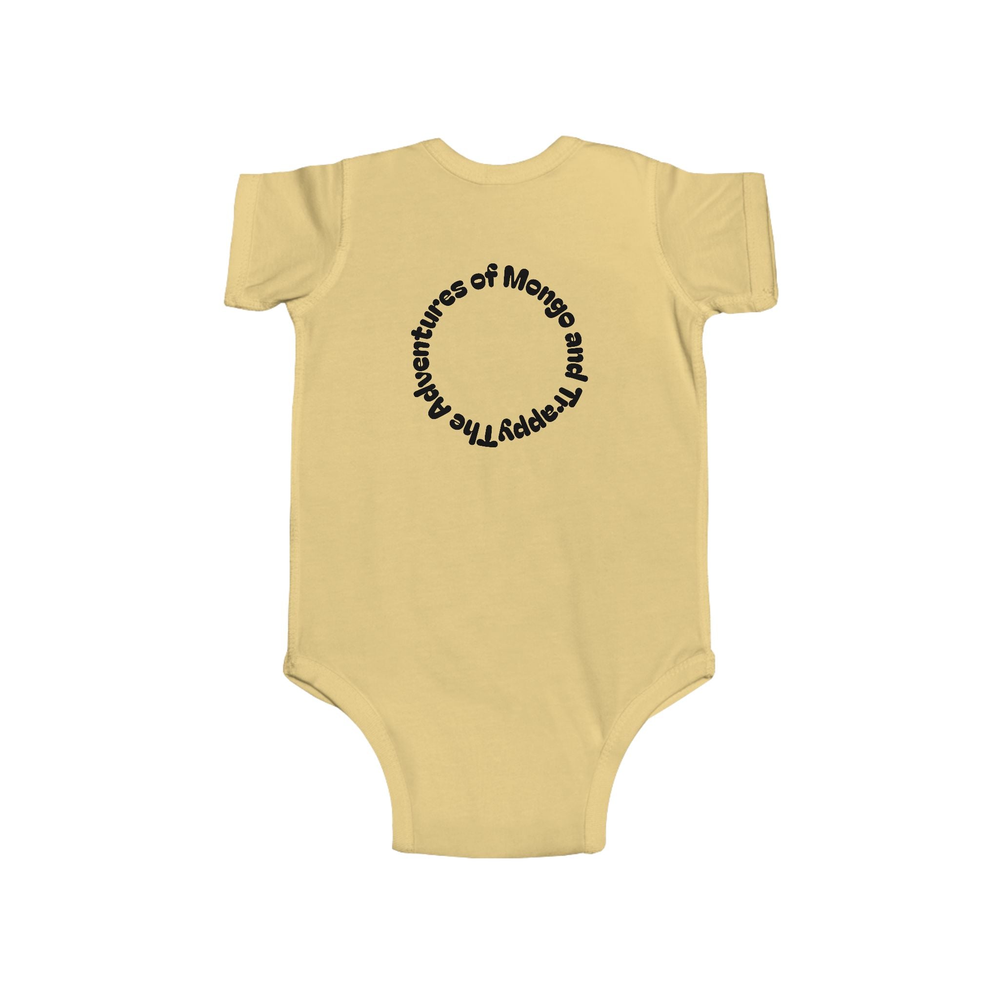 Infant Bodysuit — Cute Mangal Trappy Puppy Graphic Baby Onesie