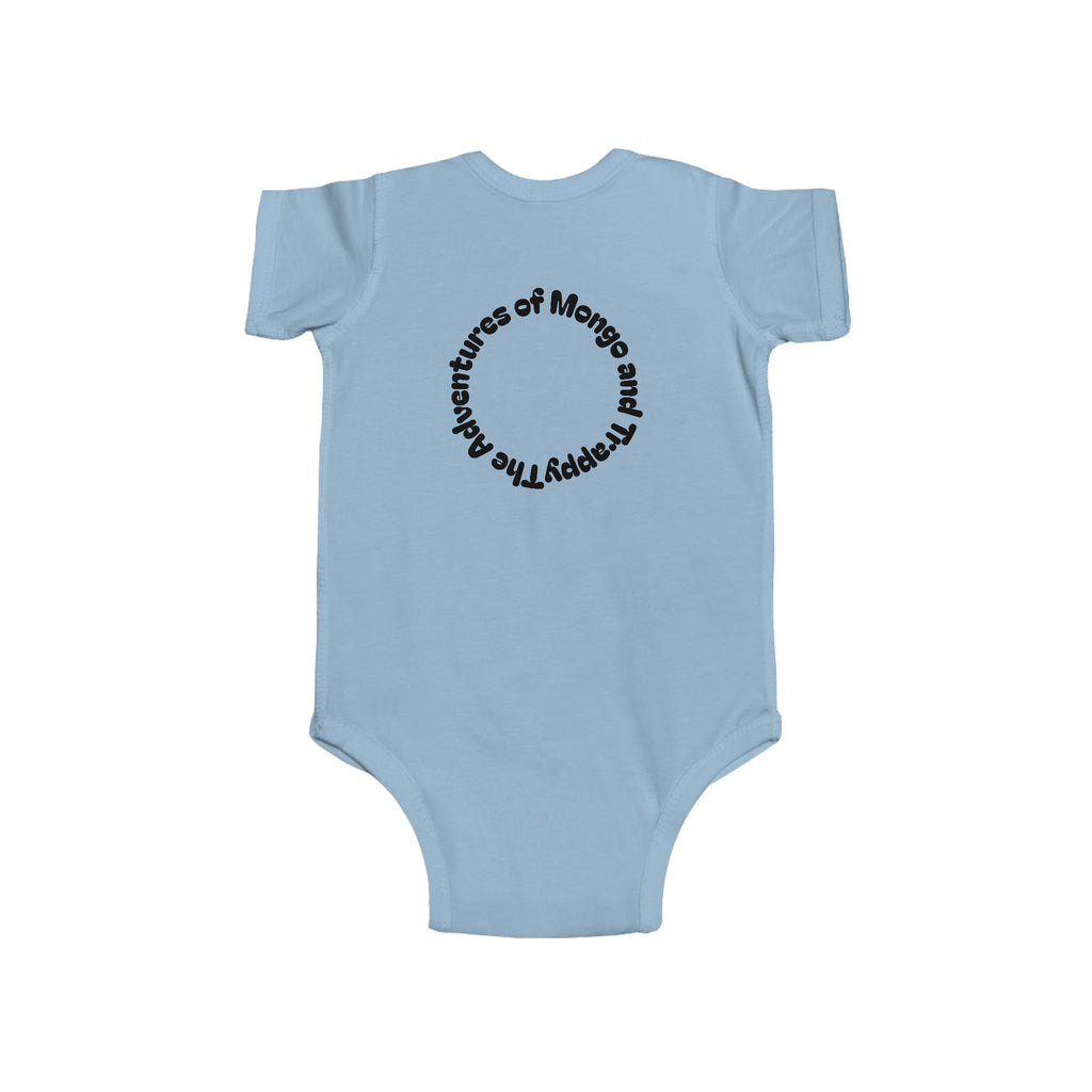Infant Bodysuit — Cute Mangal Trappy Puppy Graphic Baby Onesie
