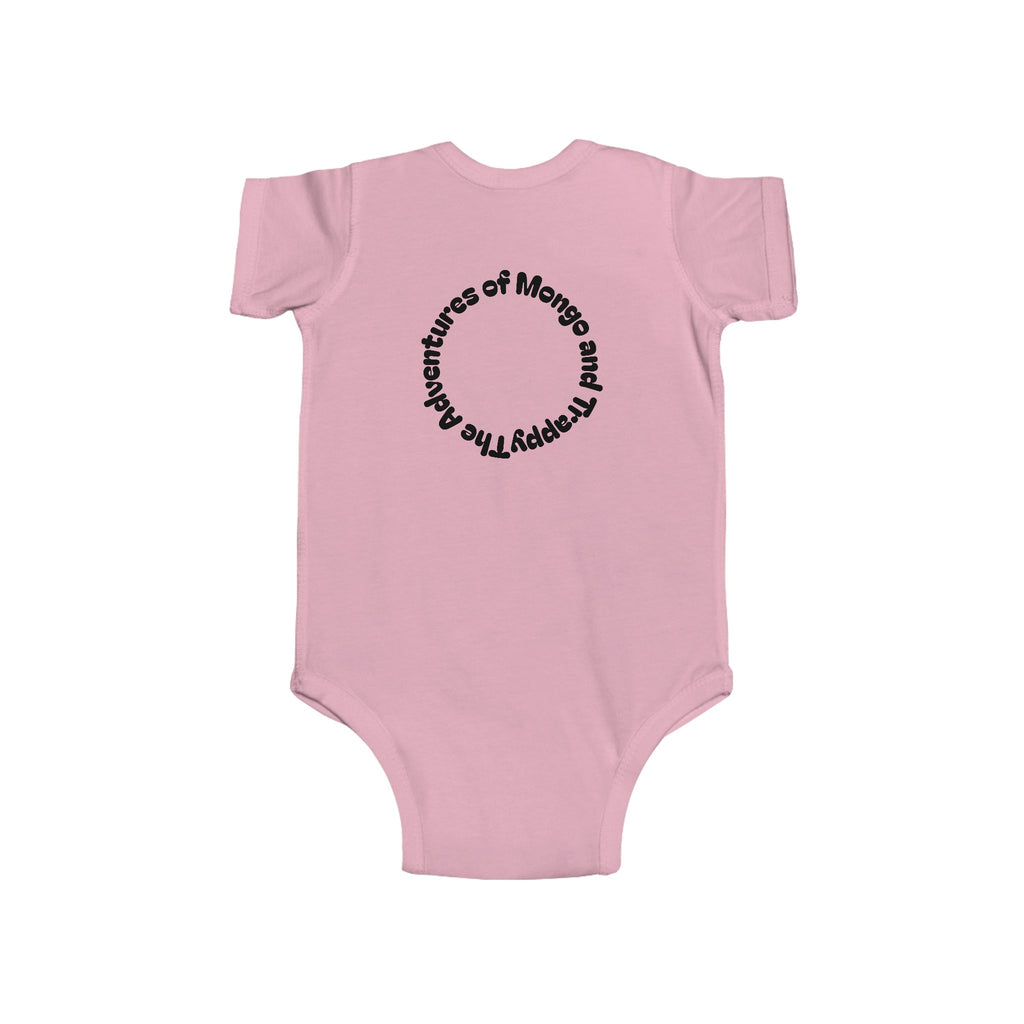Infant Bodysuit — Cute Mangal Trappy Puppy Graphic Baby Onesie