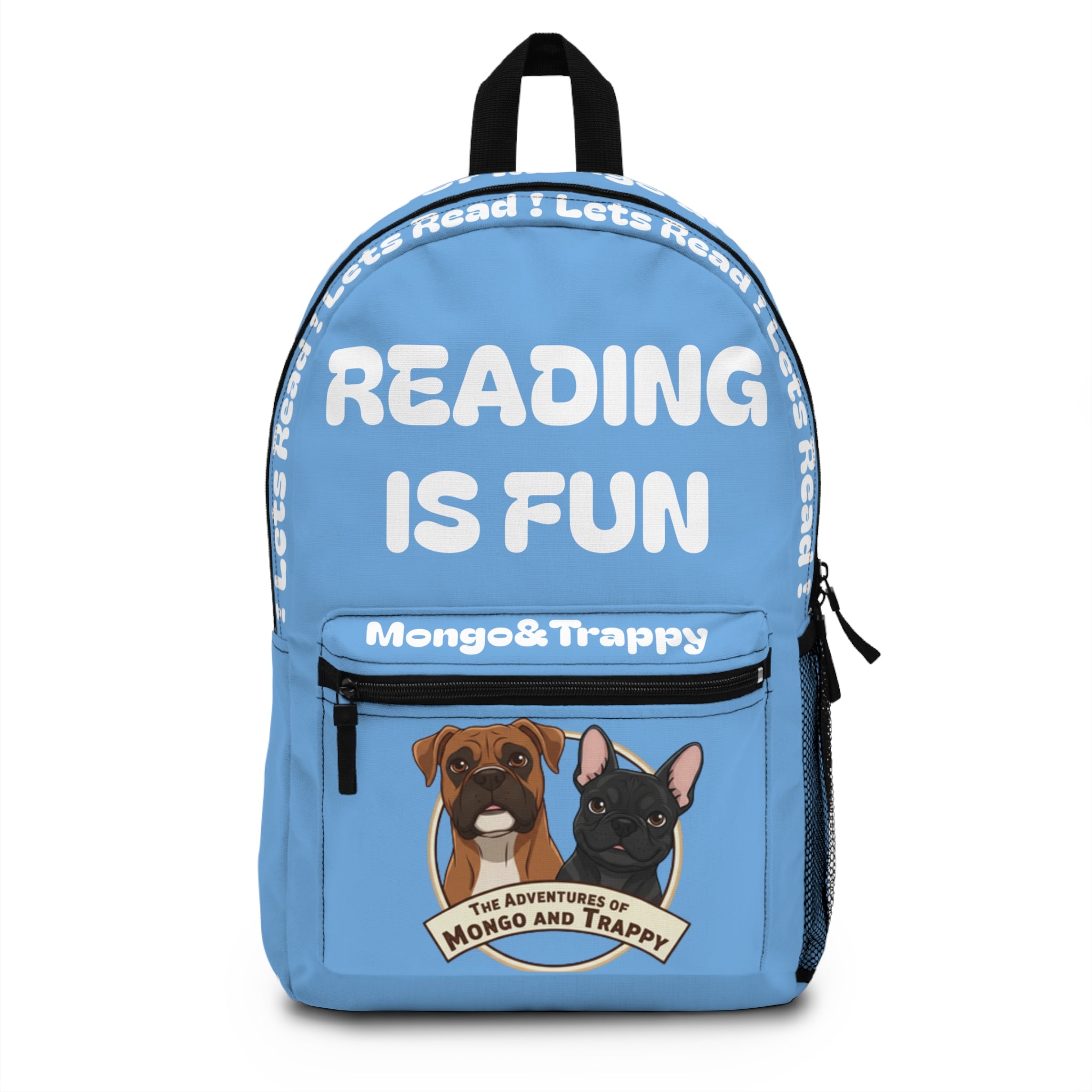 Reading Is Fun Backpack | Mongo & Trappy Kids Book Lover Bag