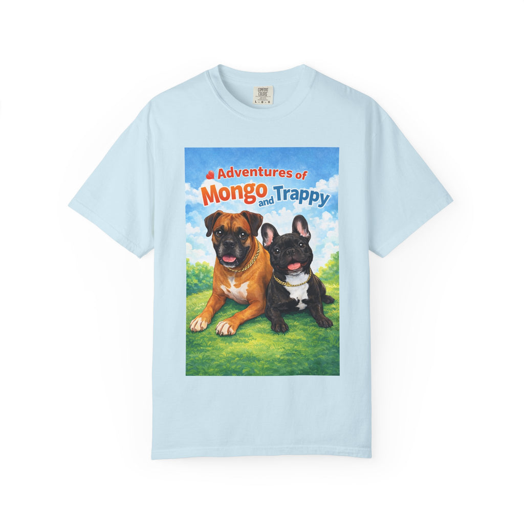 Adventures of Mongo and Trappy T-shirt | Dog Illustration, Cartoon Pets