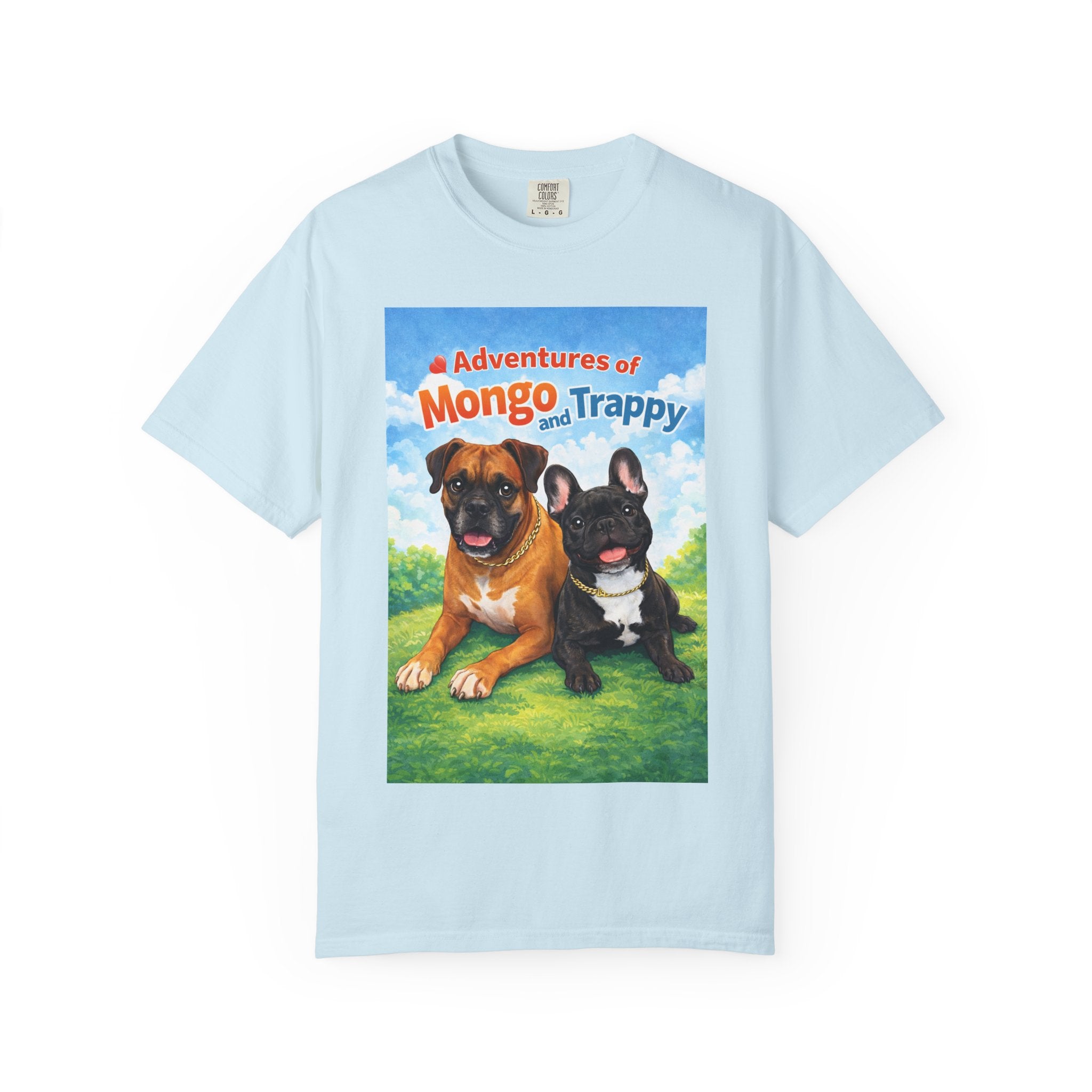 Adventures of Mongo and Trappy T-shirt | Dog Illustration, Cartoon Pets