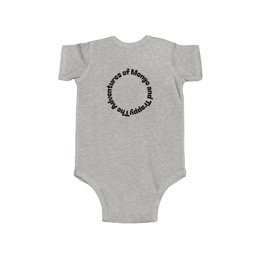 Infant Bodysuit — Cute Mangal Trappy Puppy Graphic Baby Onesie