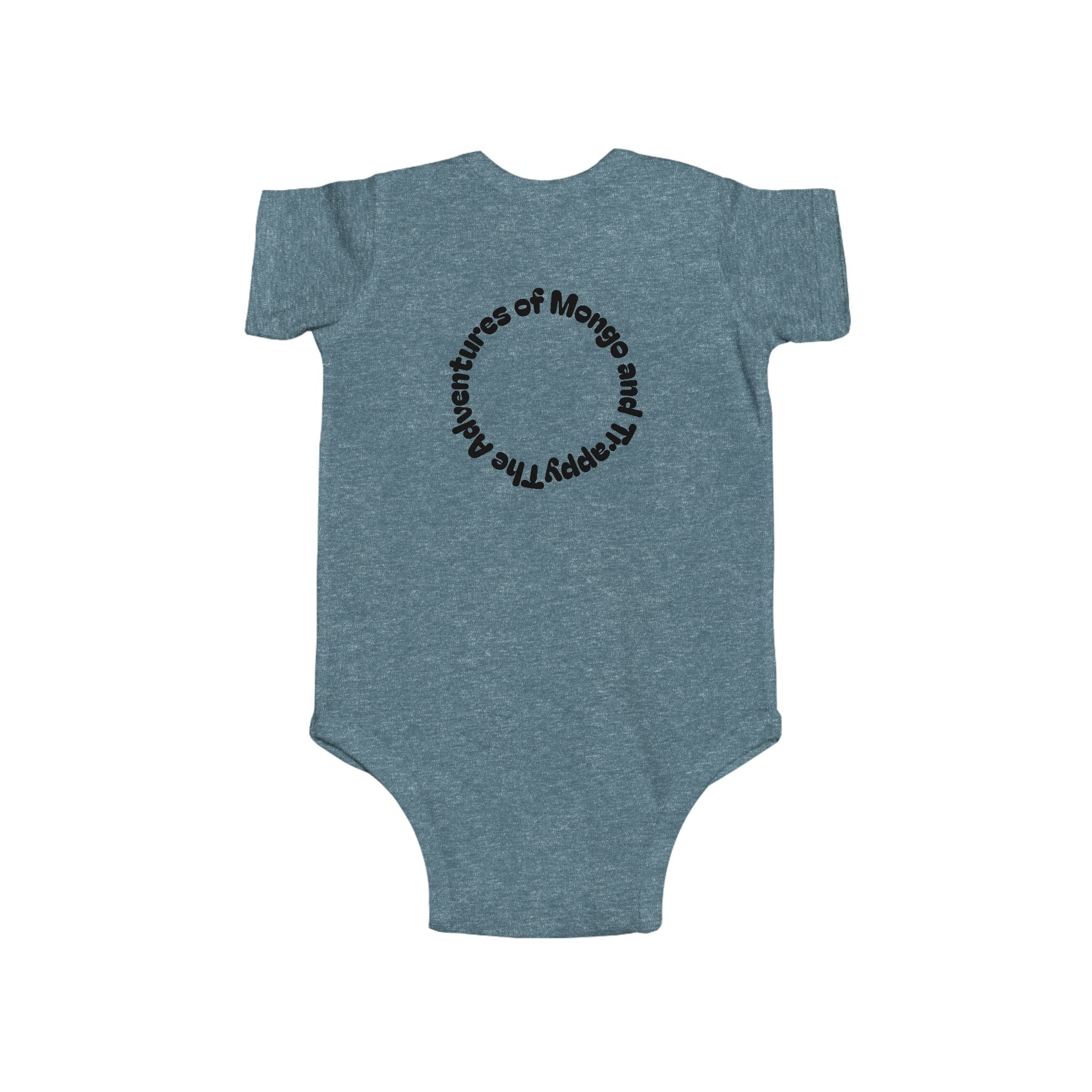 Infant Bodysuit — Cute Mangal Trappy Puppy Graphic Baby Onesie
