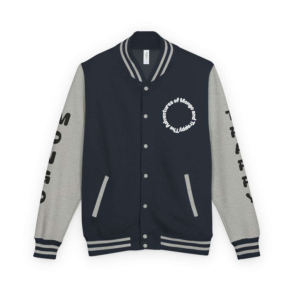 The Adventures of Mongo and Trappy Letterman Jacket | Dog Portrait Varsity Jacket