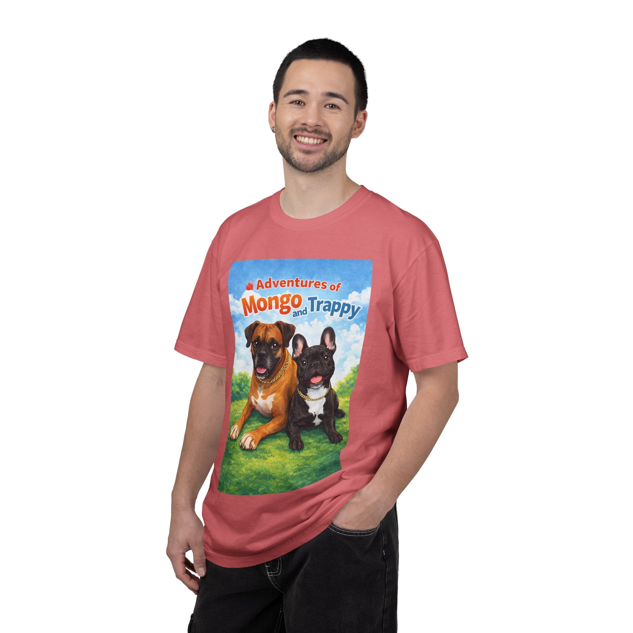 Adventures of Mongo and Trappy T-shirt | Dog Illustration, Cartoon Pets