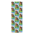 Rubber Yoga Mat — Colorful Dog Pattern "Mongo Trappy" Design