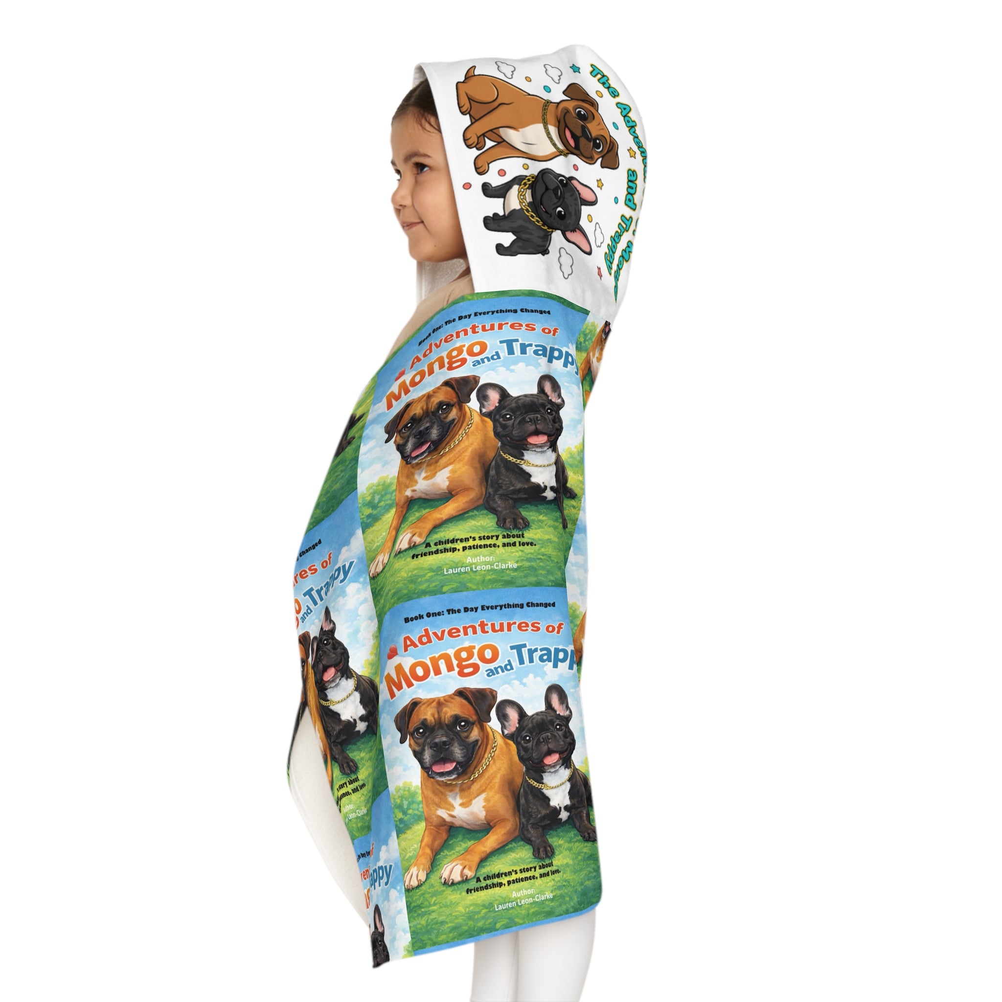 Youth Hooded Towel — "Adventures of Mongo & Trappy" Kids Beach & Bath Wrap