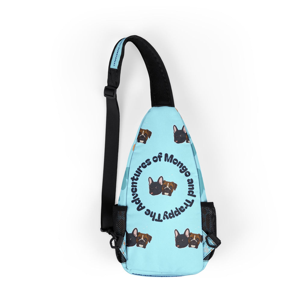Adventures of Mongo French Bulldog Chest Bag | All-Over Print Sling Bag