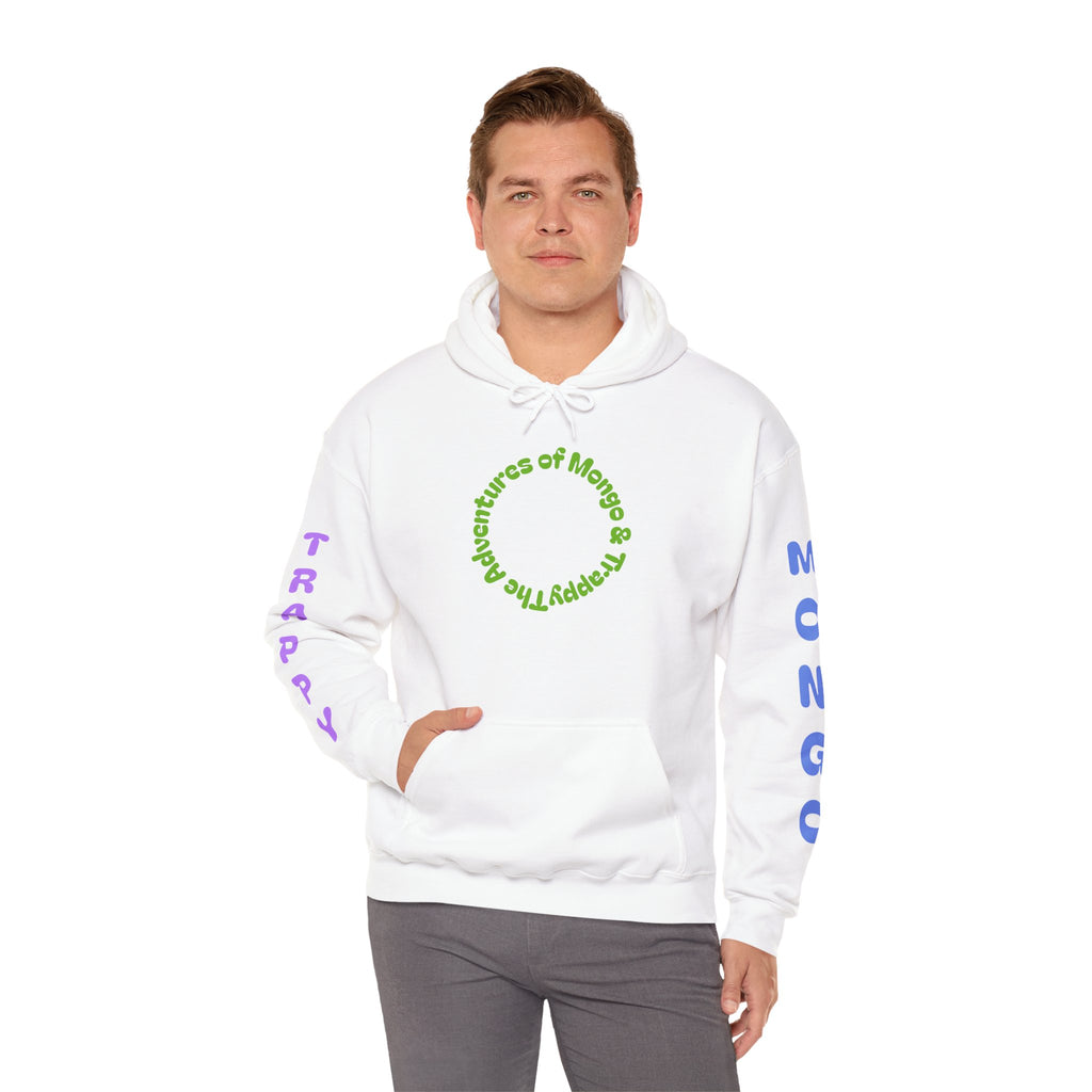 Dog Adventure Hoodie — "The Adventures of Mongo & Trappy" Graphic Hooded Sweatshirt