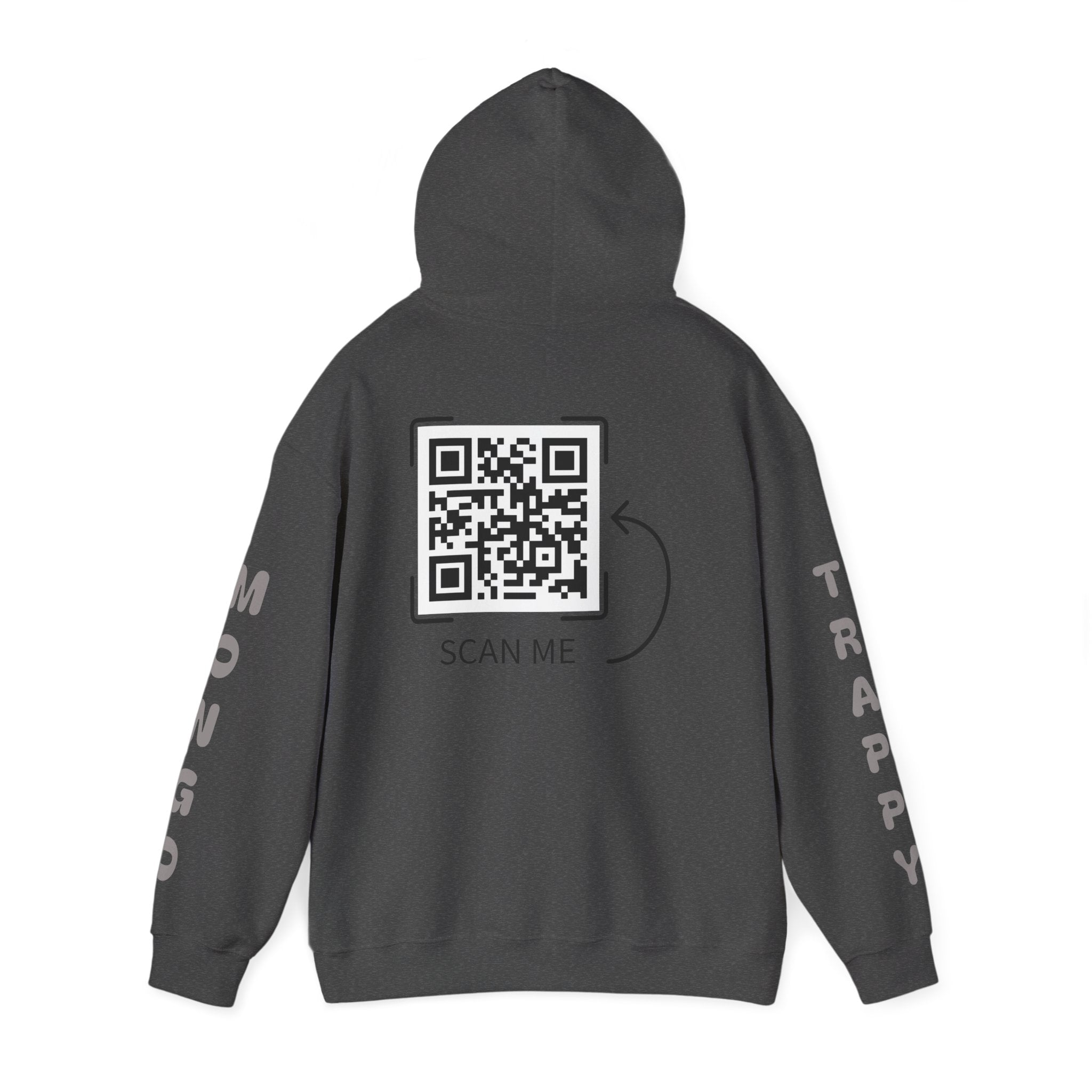 Dog Duo Hoodie — "Mongo and Trappy" Portrait Hoodie with QR Code