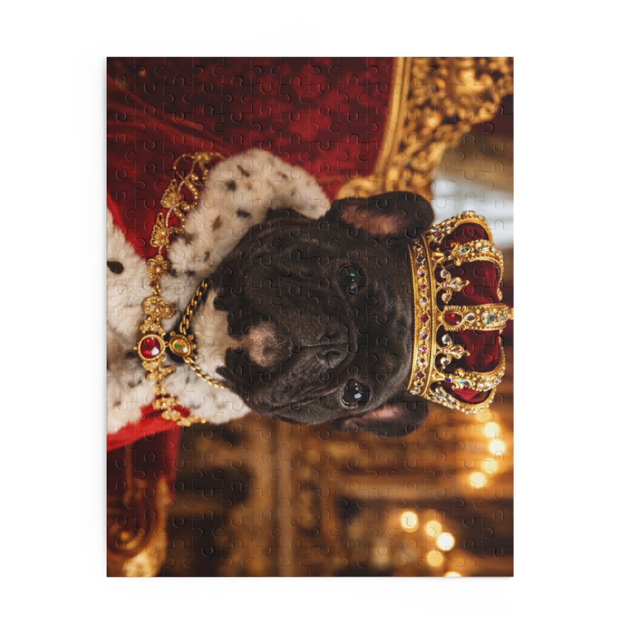 Royal French Bulldog Jigsaw Puzzle — King Pup 120/252/500-Piece