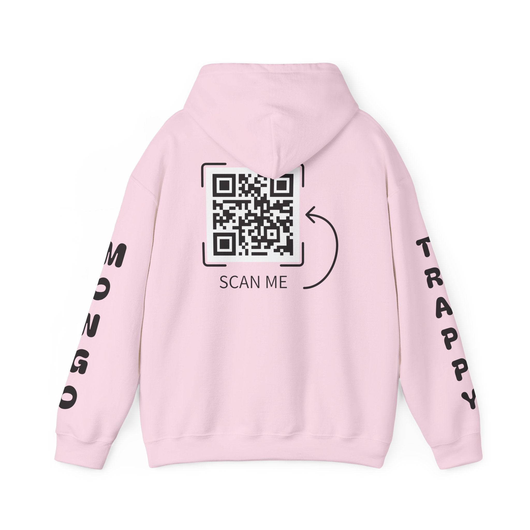 Dog Duo Hoodie — "Mongo and Trappy" Portrait Hoodie with QR Code