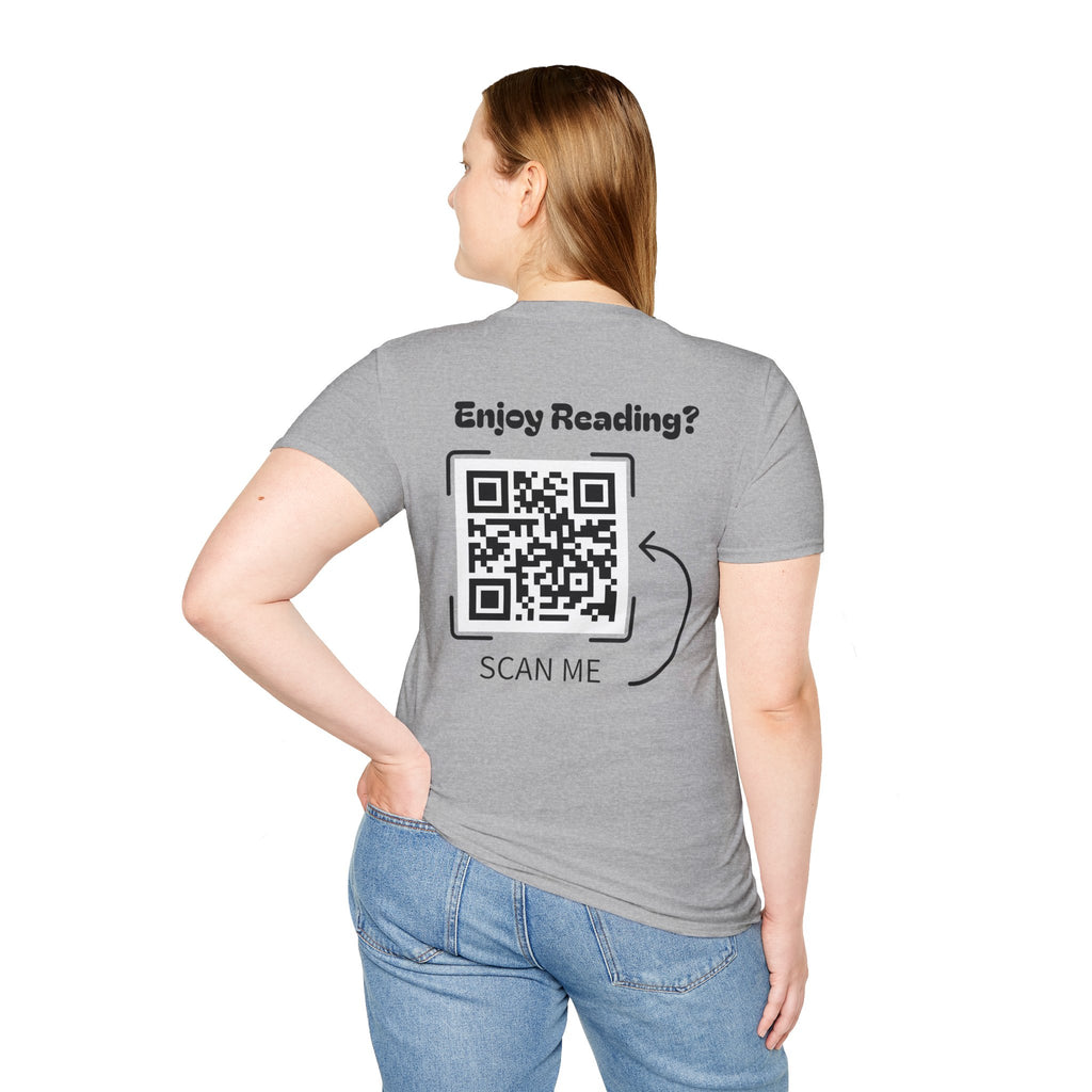 Adventure Graphic T-Shirt — “Adventures of Mongo & Trappy” with Back QR Code