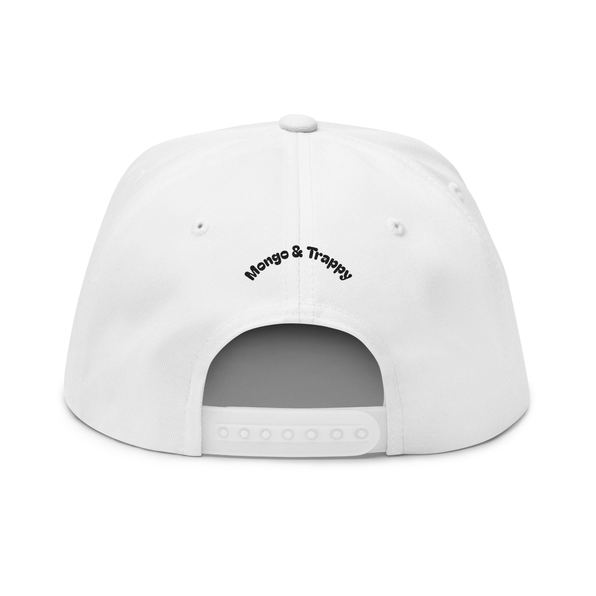 Embroidered Dog Duo Flat Bill Cap — "Mango & Troppy" Snapback