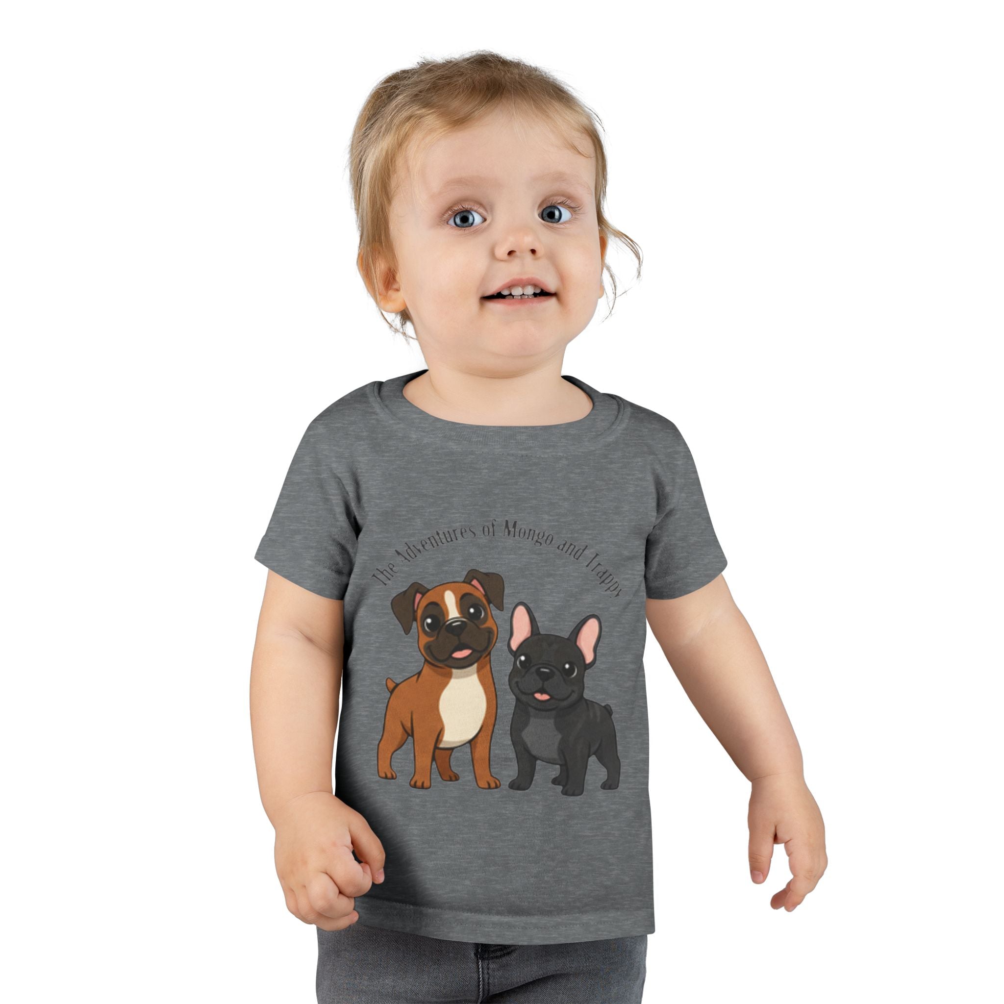 Toddler T‑Shirt  Cartoon  Pups “Mongo and Trappy”