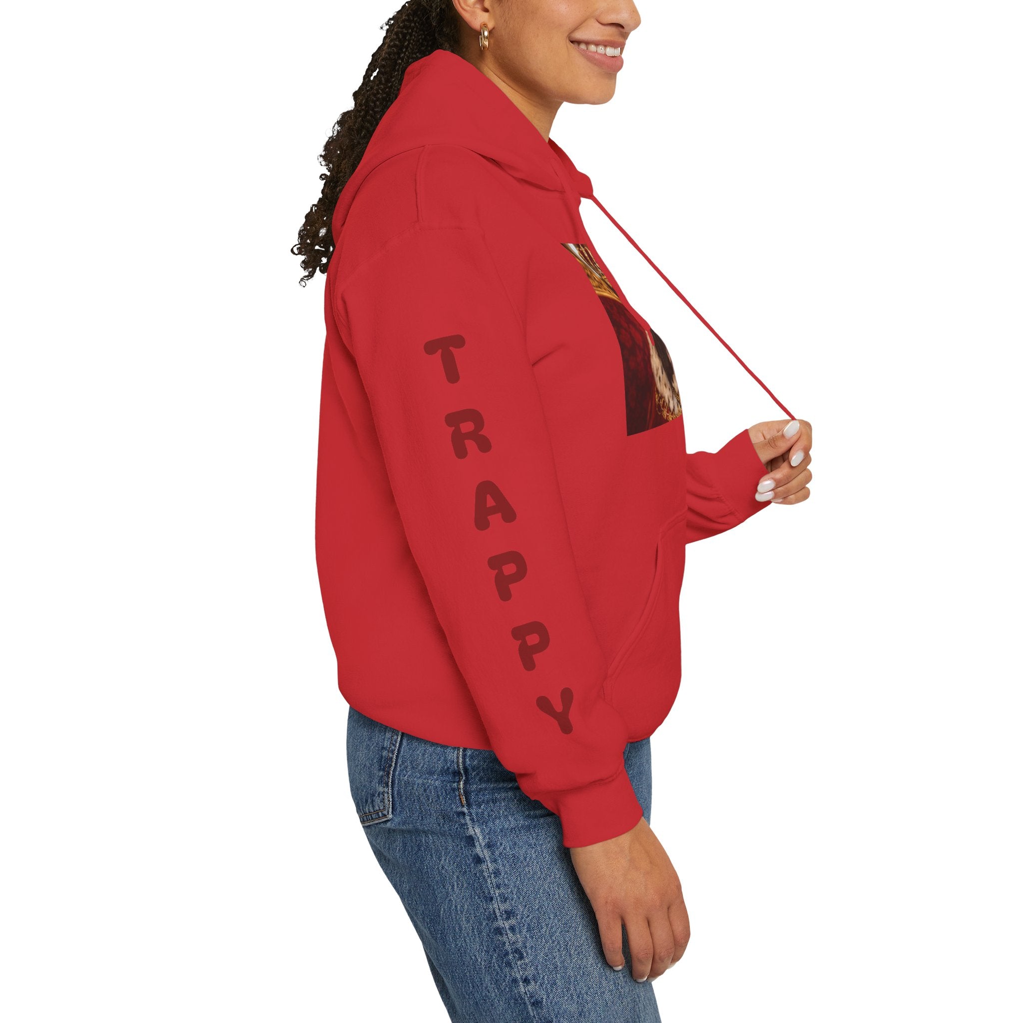 King Tuffy Crowned Dog Hoodie — Royal Dog Portrait Sweatshirt