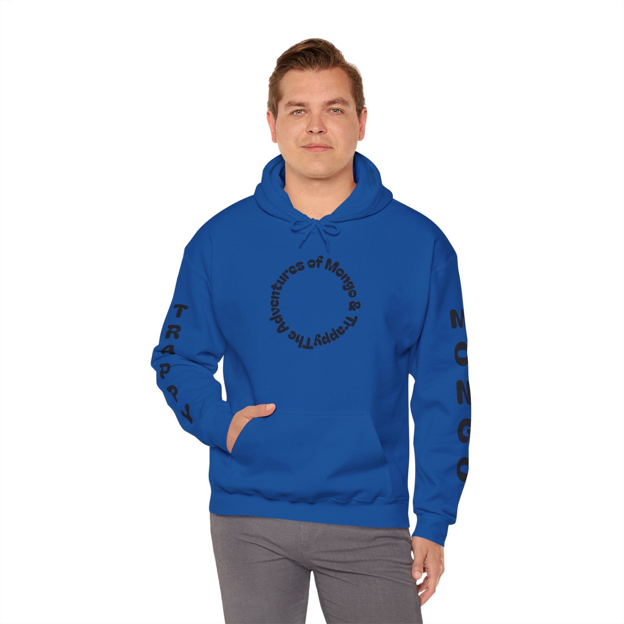 Dog Adventure Hoodie — "The Adventures of Mongo & Trappy" Graphic Hooded Sweatshirt