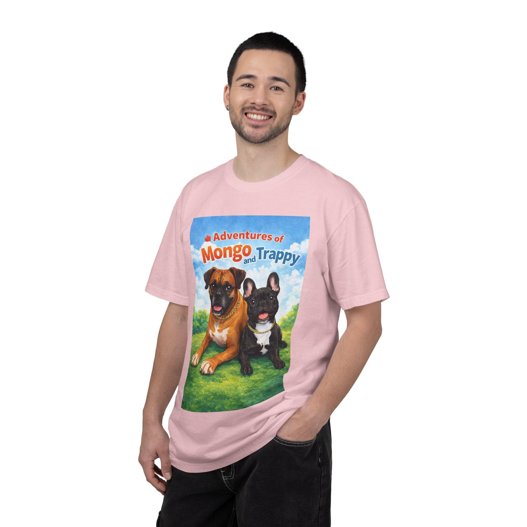 Adventures of Mongo and Trappy T-shirt | Dog Illustration, Cartoon Pets