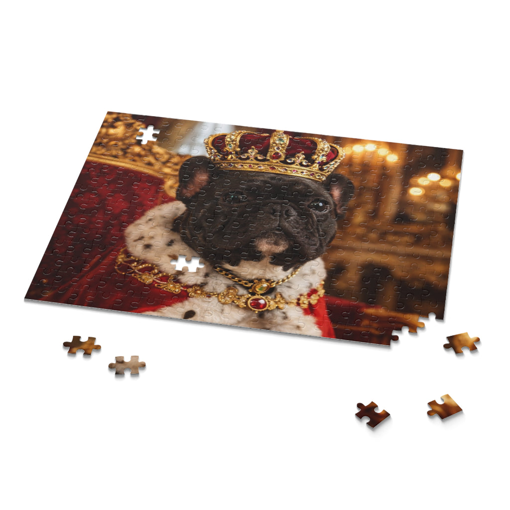 Royal French Bulldog Jigsaw Puzzle — King Pup 120/252/500-Piece