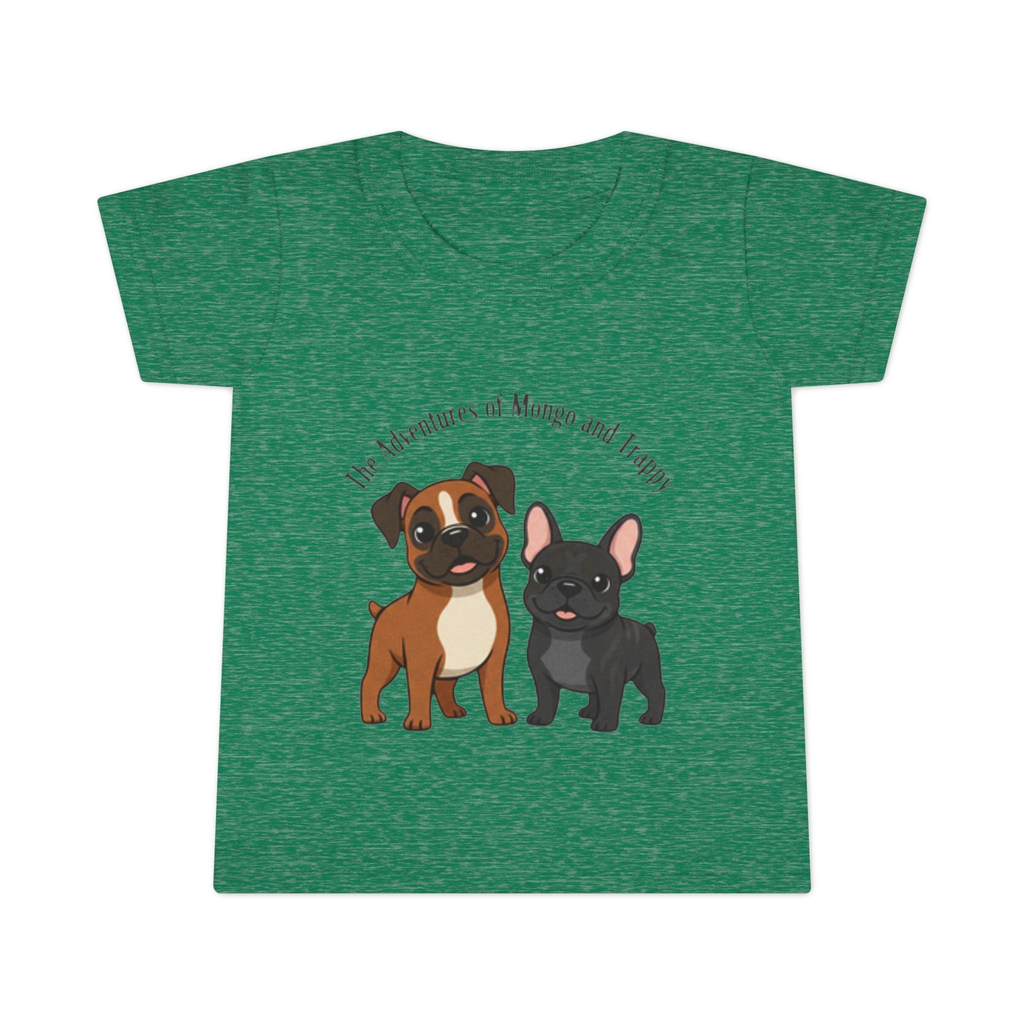 Toddler T‑Shirt  Cartoon  Pups “Mongo and Trappy”
