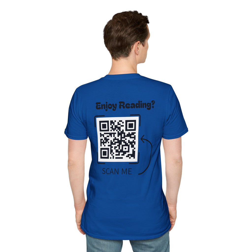 Adventure Graphic T-Shirt — “Adventures of Mongo & Trappy” with Back QR Code