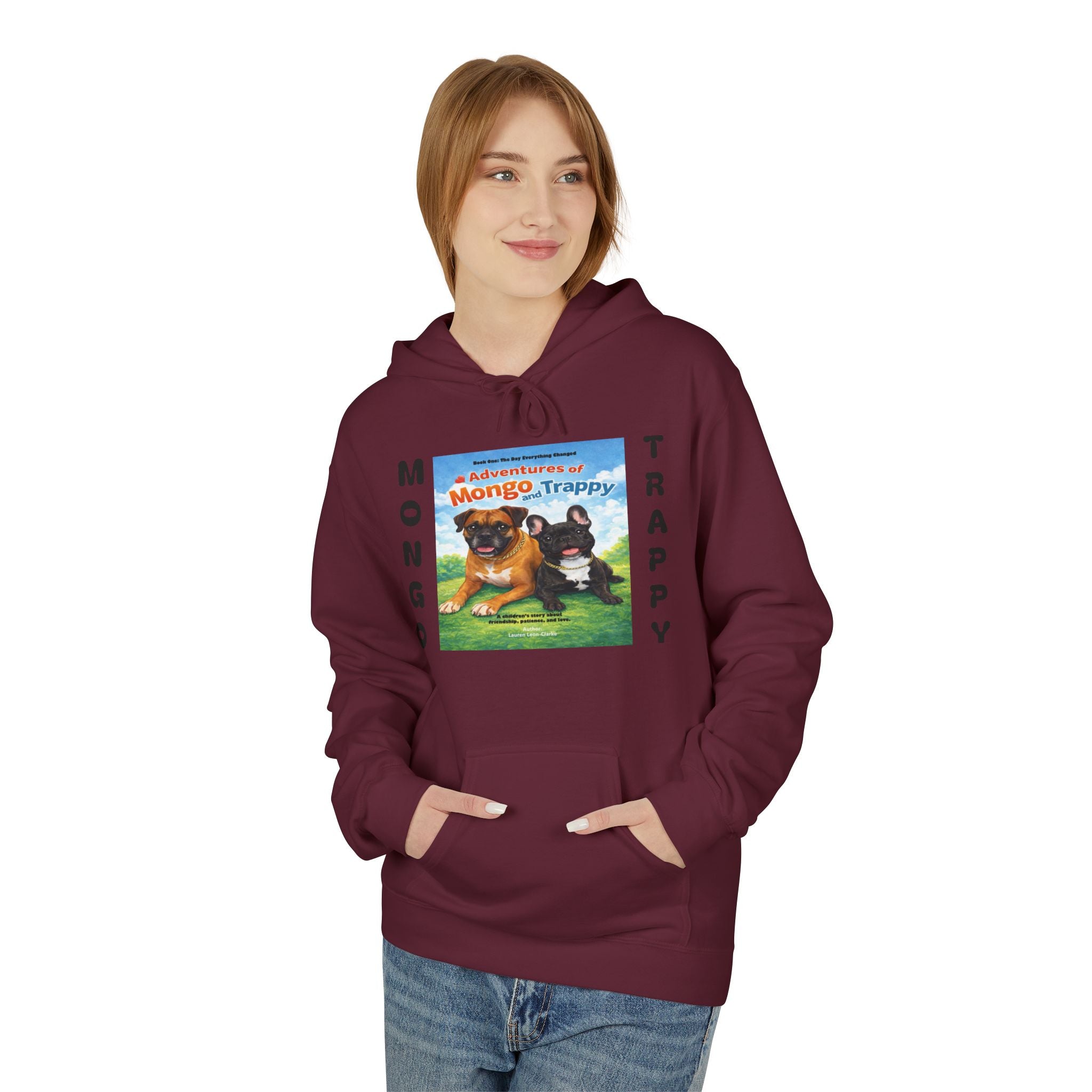 Mongo & Trappy Hoodie — "Adventures of Mongo and Trappy" QR-Scan Graphic Hoodie