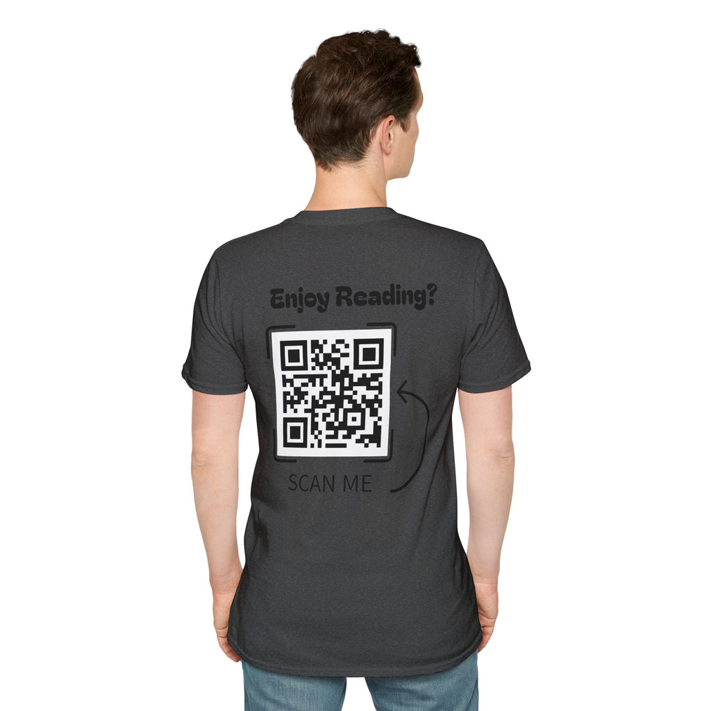 Adventure Graphic T-Shirt — “Adventures of Mongo & Trappy” with Back QR Code