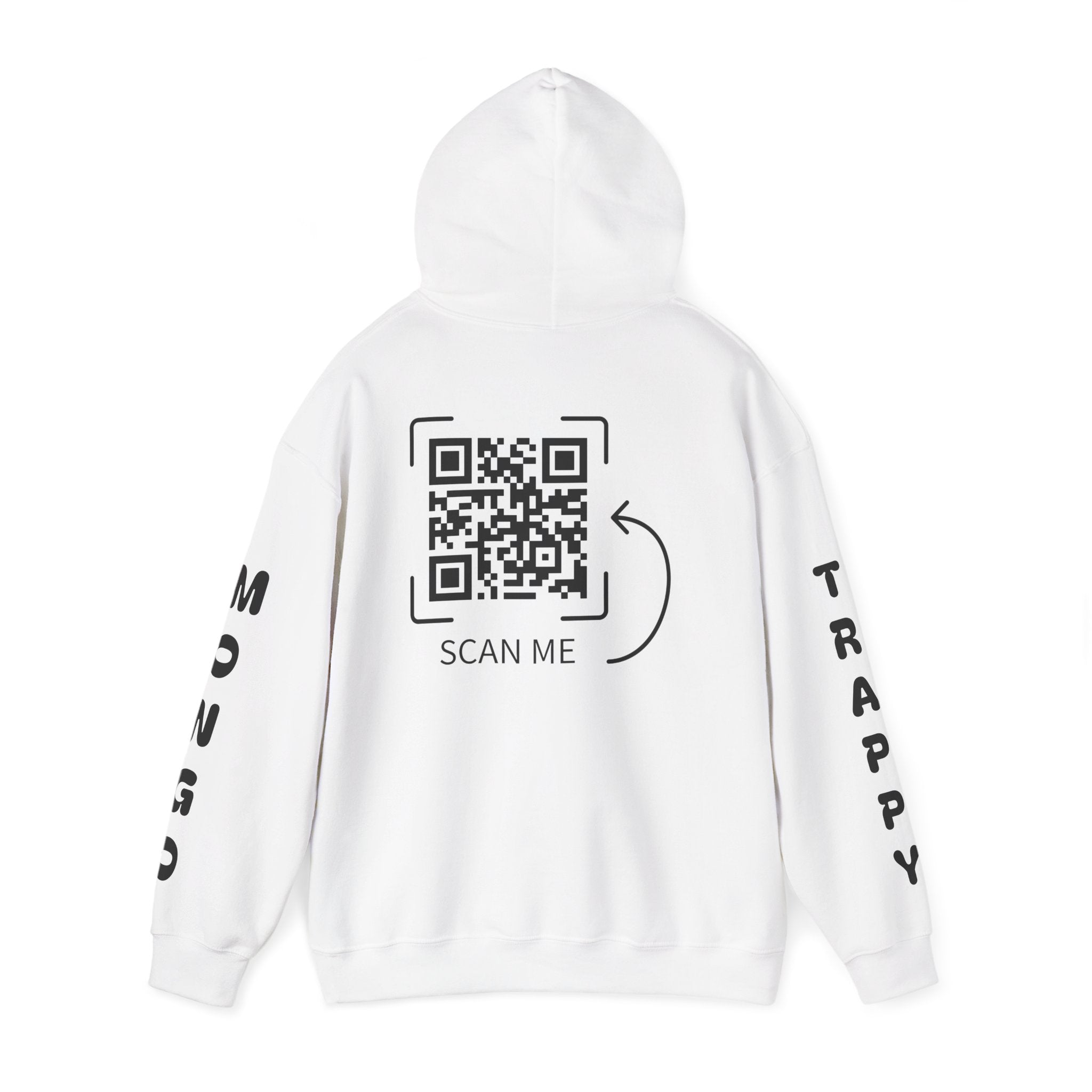 Dog Duo Hoodie — "Mongo and Trappy" Portrait Hoodie with QR Code