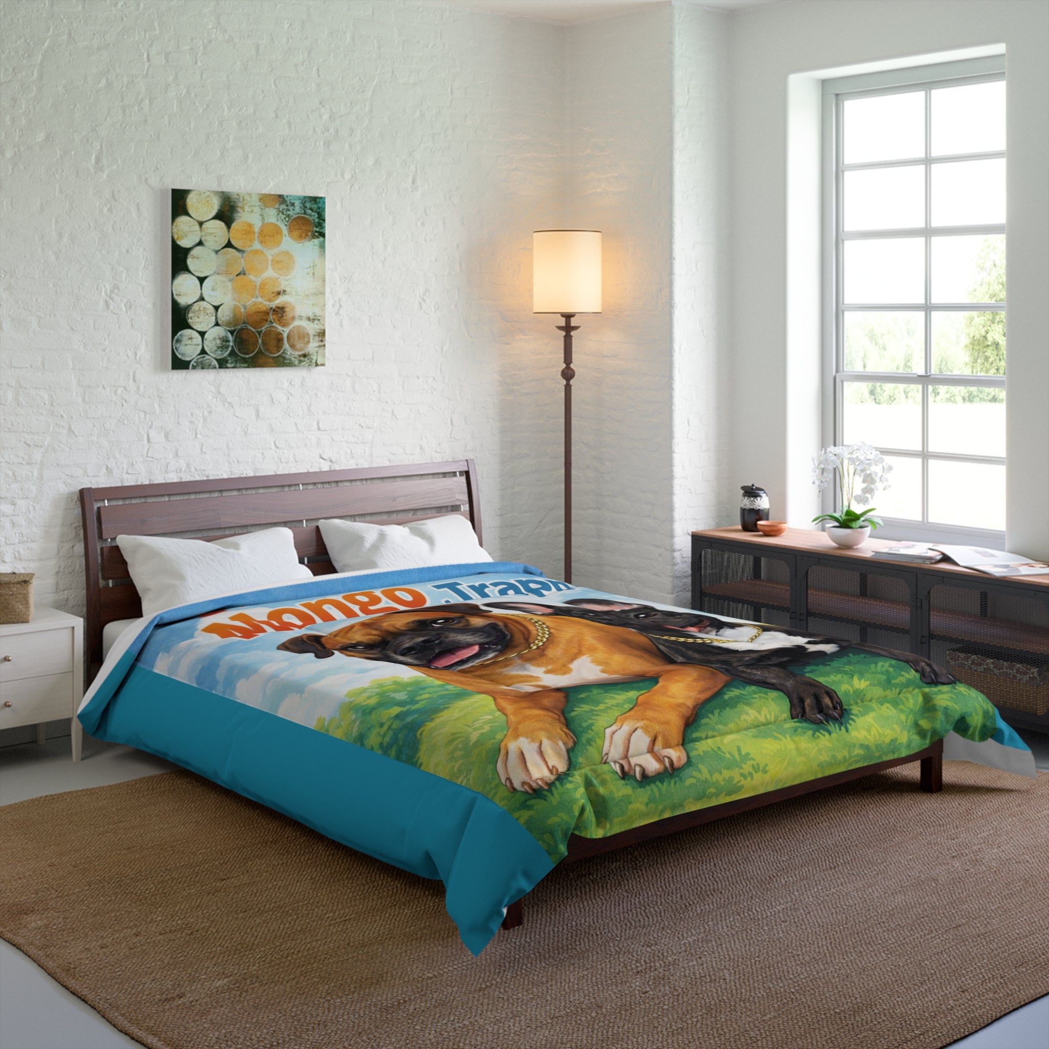 Adventures of Mongo & Trappy Comforter — Cute Dog Kids Bedding