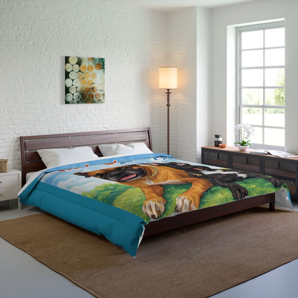 Adventures of Mongo & Trappy Comforter — Cute Dog Kids Bedding