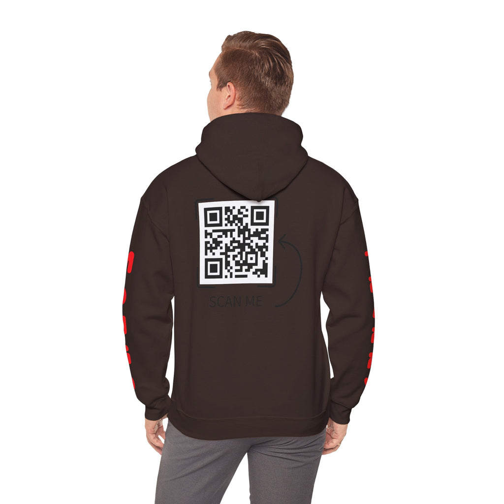 Dog Duo Hoodie — "Mongo and Trappy" Portrait Hoodie with QR Code