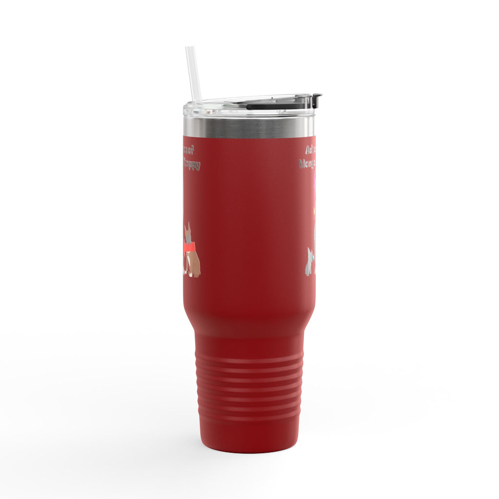 40oz Insulated Travel Mug — Adventures of Mongo and Trappy Personalized Pet & Owner Tumbler