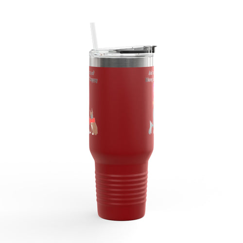 40oz Insulated Travel Mug — Adventures of Mongo and Trappy Personalized Pet & Owner Tumbler