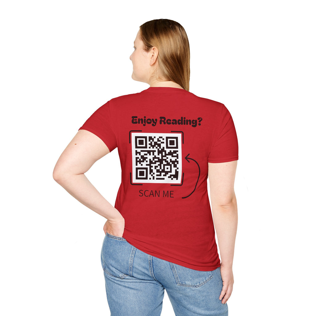 Adventure Graphic T-Shirt — “Adventures of Mongo & Trappy” with Back QR Code