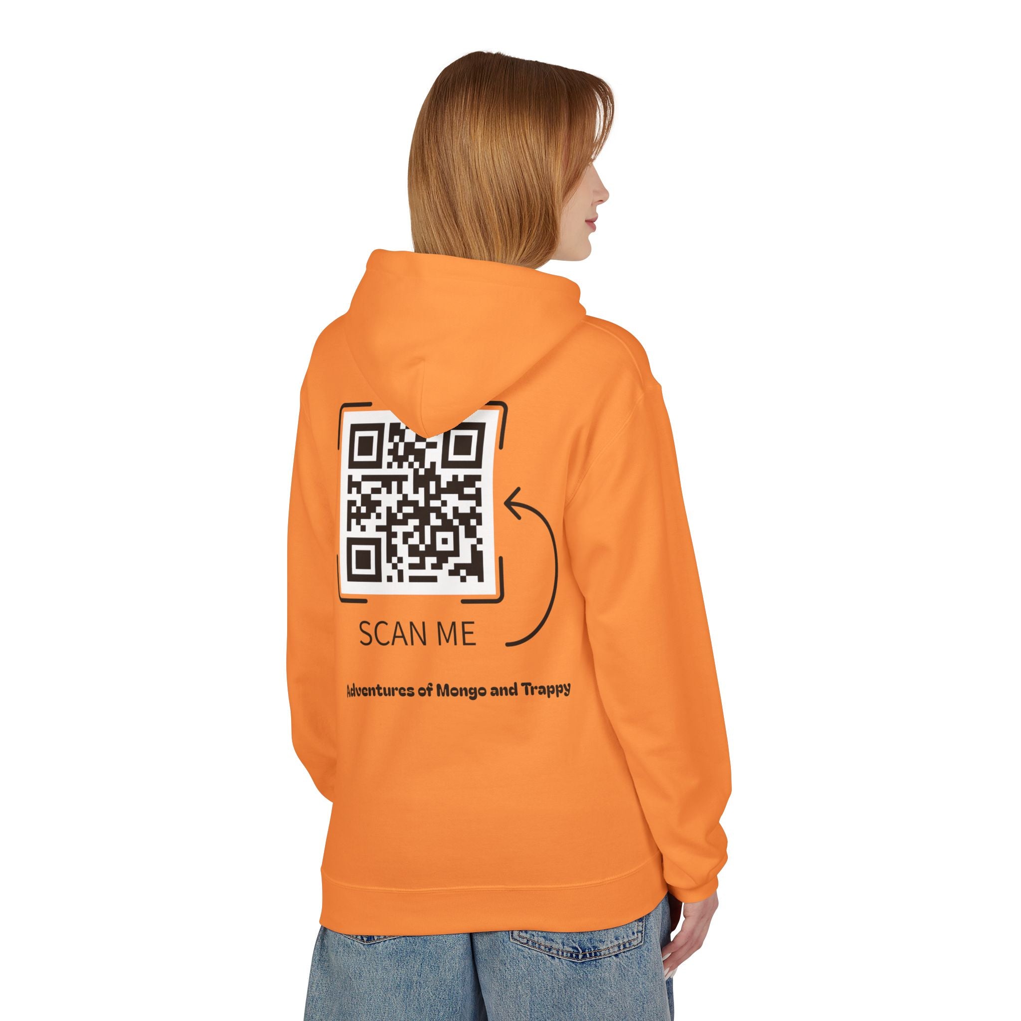 Mongo & Trappy Hoodie — "Adventures of Mongo and Trappy" QR-Scan Graphic Hoodie