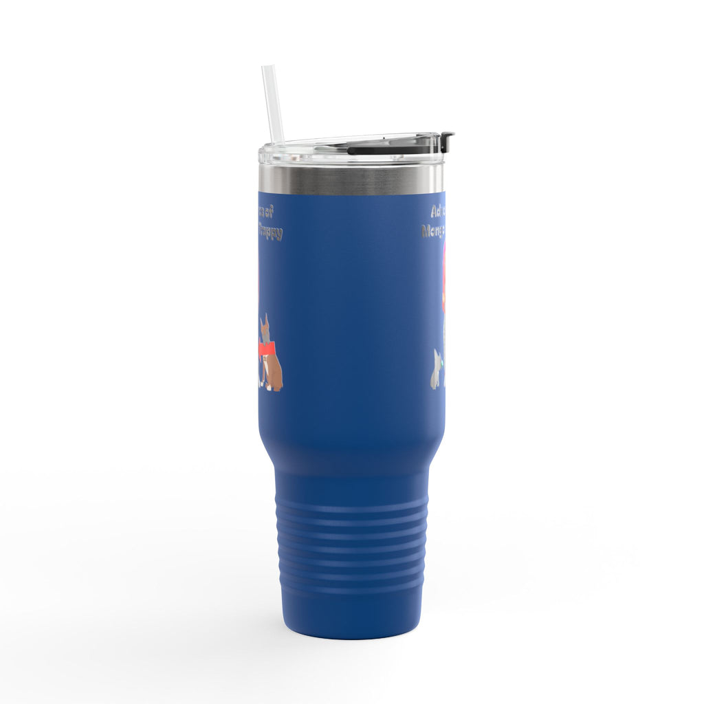 40oz Insulated Travel Mug — Adventures of Mongo and Trappy Personalized Pet & Owner Tumbler