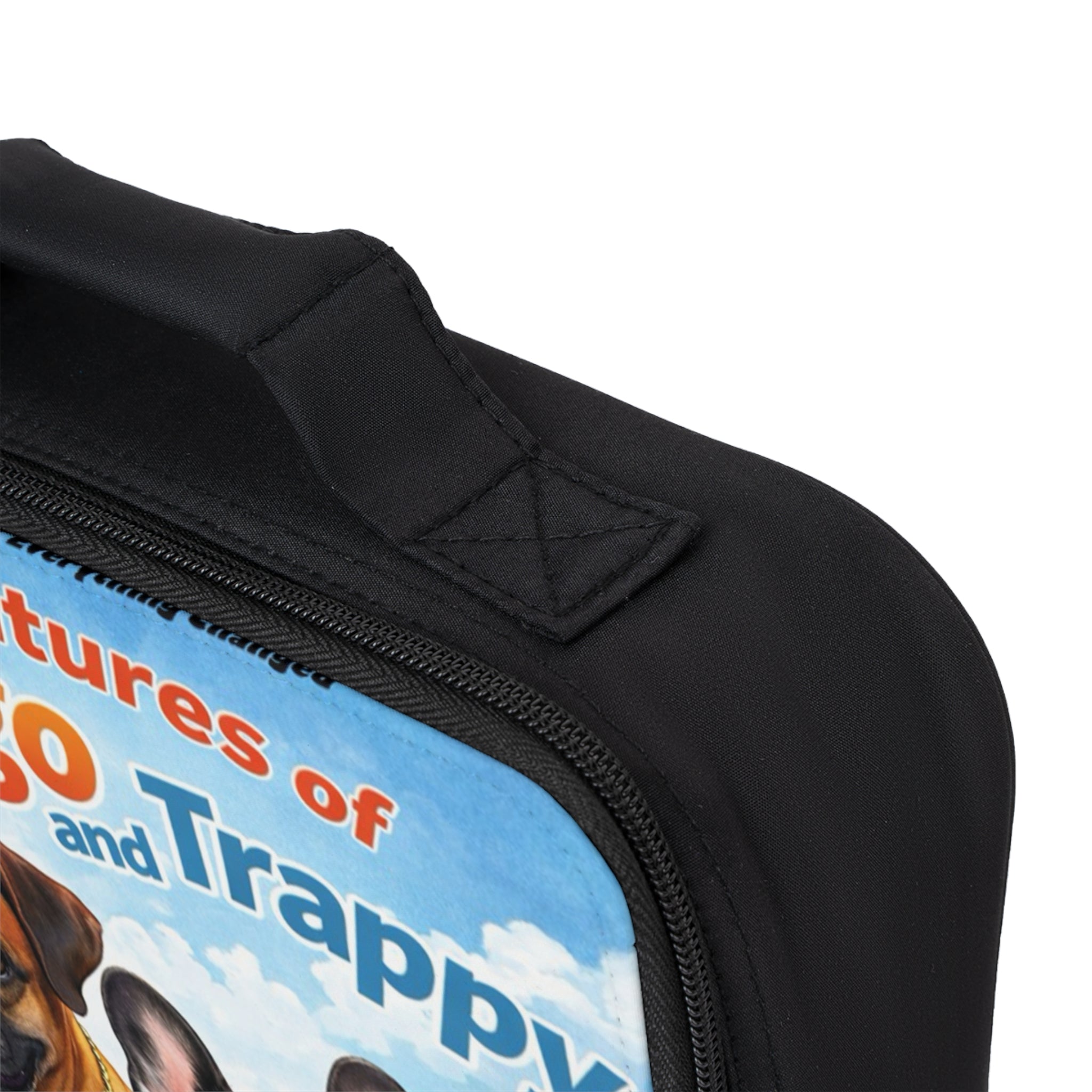 Adventures of Mongo and Trappy Lunch Bag — Cute Dog Kids Insulated Lunchbox