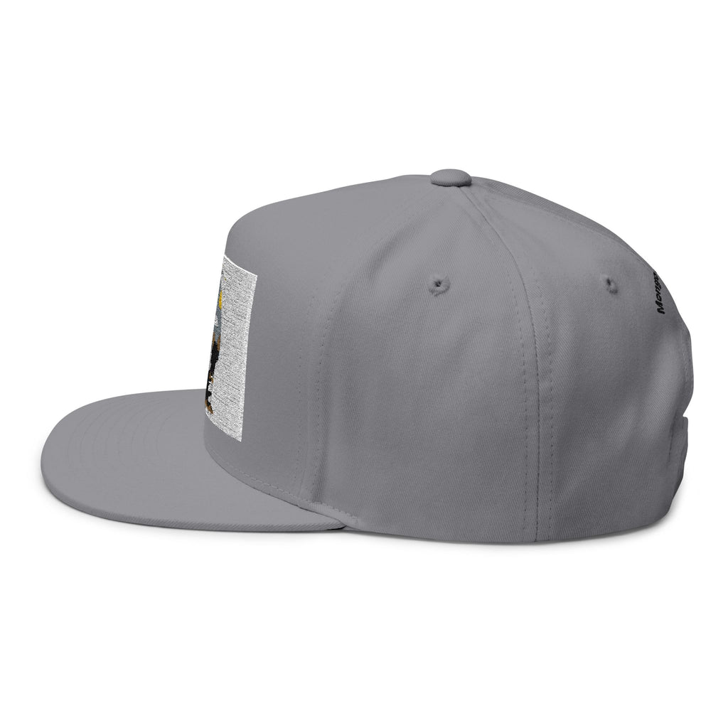 Embroidered Dog Duo Flat Bill Cap — "Mango & Troppy" Snapback
