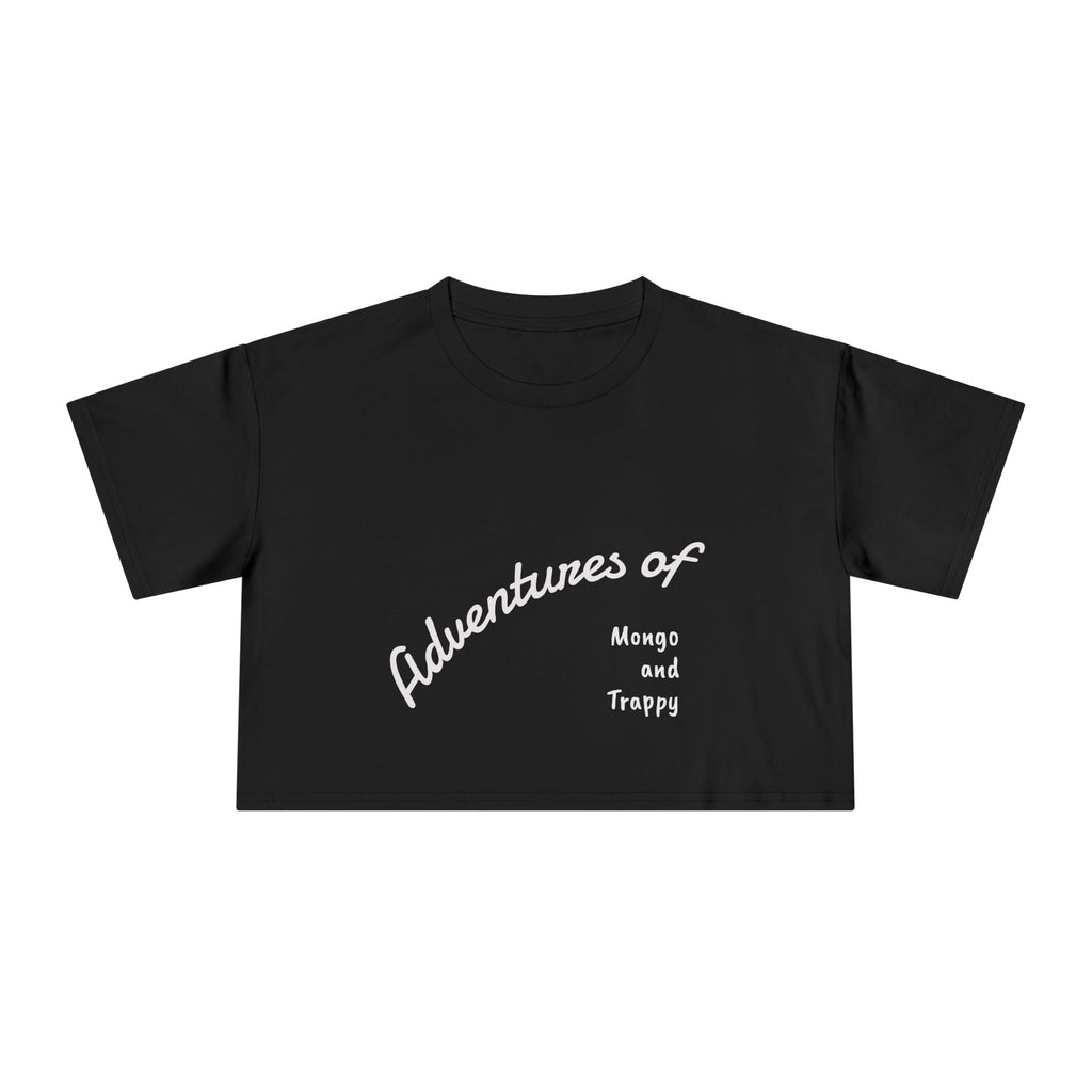 Adventures of Mongo & Trappy Crop Tee  Cute French Bulldog Graphic