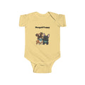 Infant Bodysuit — Cute Mangal Trappy Puppy Graphic Baby Onesie