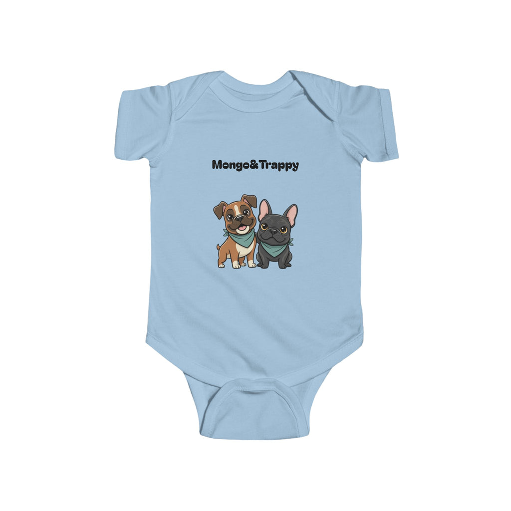 Infant Bodysuit — Cute Mangal Trappy Puppy Graphic Baby Onesie