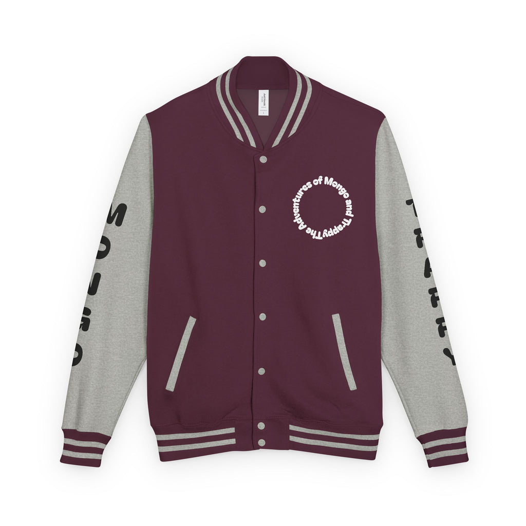 The Adventures of Mongo and Trappy Letterman Jacket | Dog Portrait Varsity Jacket