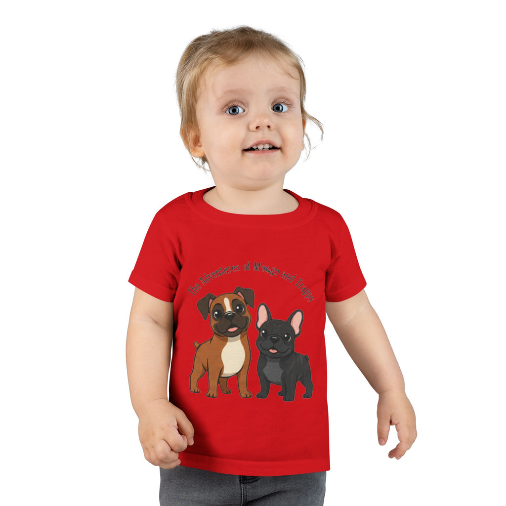 Toddler T‑Shirt  Cartoon  Pups “Mongo and Trappy”